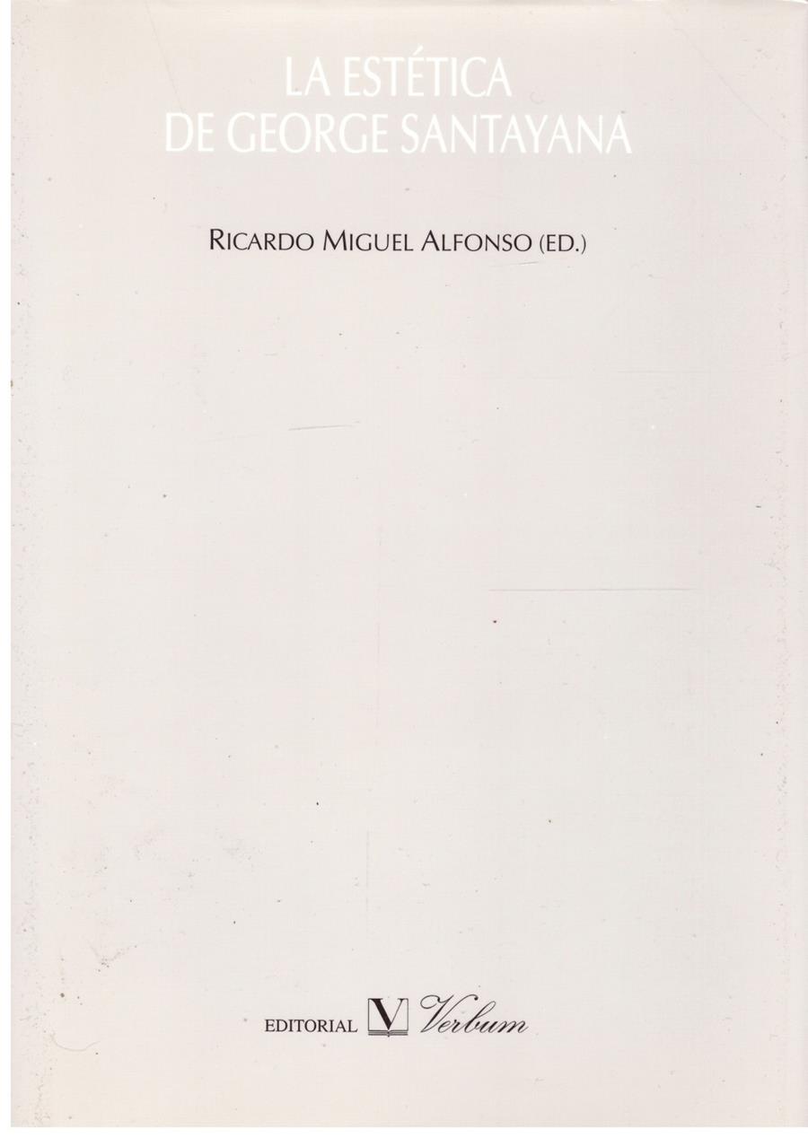 La estética de George Santayana | 9999900202427 | Miguel Alfonso, Ricardo | Llibres de Companyia - Libros de segunda mano Barcelona