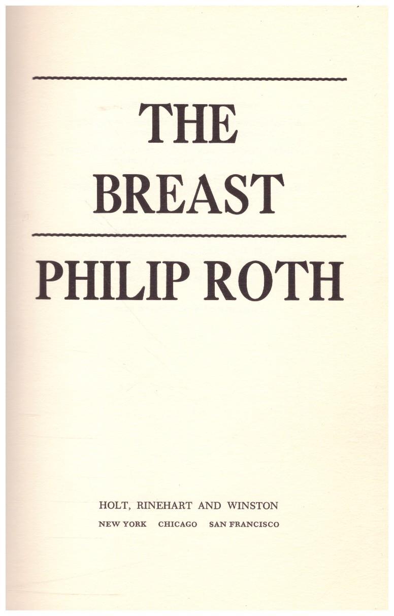 THE BREAST | 9999900221329 | Roth, Philip | Llibres de Companyia - Libros de segunda mano Barcelona