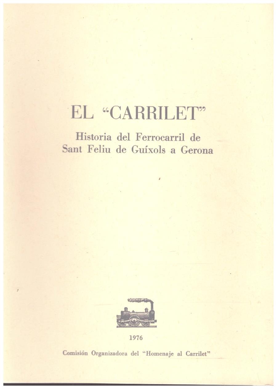 EL "CARRILET" | 9999900216714 | Llibres de Companyia - Libros de segunda mano Barcelona