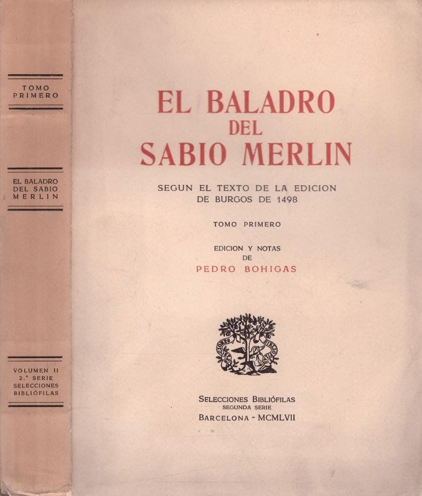 EL BALADRO DEL SABIO MERLIN. Tomo I | 9999900223064 | Bohigas, Pedro | Llibres de Companyia - Libros de segunda mano Barcelona