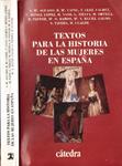 TEXTOS PARA LA HISTORIA DE LAS MUJERES EN ESPAÑA | 9999900232967 | VV. AA. | Llibres de Companyia - Libros de segunda mano Barcelona