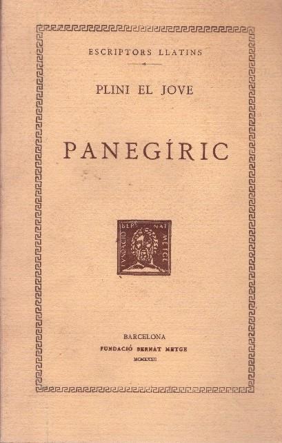 PANEGÍRIC | 9999900227178 | Plini El Jove | Llibres de Companyia - Libros de segunda mano Barcelona
