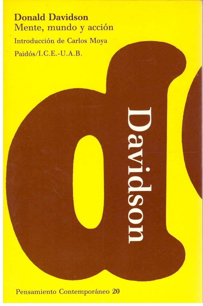 Mente, mundo y acción | 9999900202465 | Davidson, Donald | Llibres de Companyia - Libros de segunda mano Barcelona