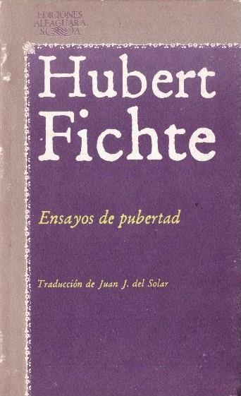 ENSAYOS DE PUBERTAD | 9999900229868 | Fichte, Hubert | Llibres de Companyia - Libros de segunda mano Barcelona