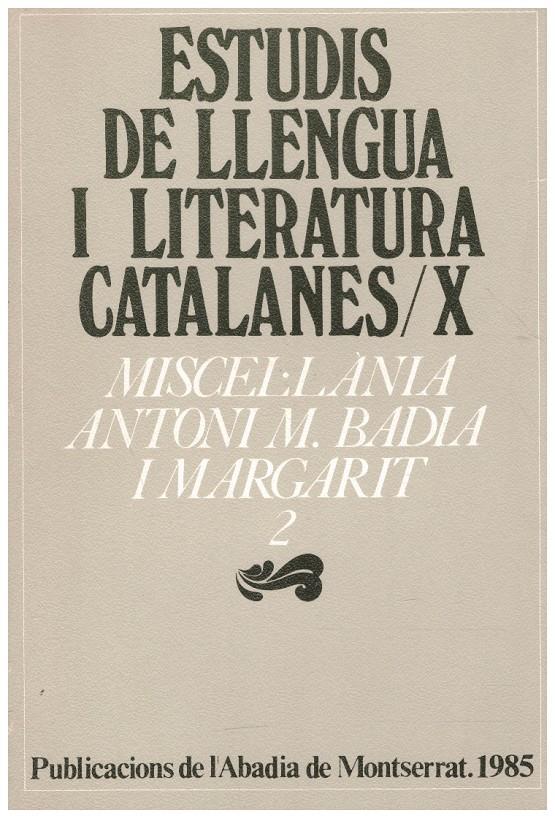 ESTUDIS DE LLENGUA I LITERATURA CATALANES /X | 9999900217193 | Llibres de Companyia - Libros de segunda mano Barcelona
