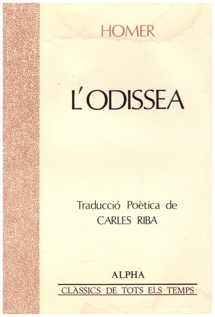 L'ODISSEA | 9999900218329 | Homer | Llibres de Companyia - Libros de segunda mano Barcelona