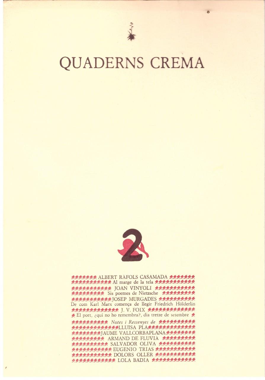 QUADERNS CREMA 2 | 9999900202854 | AA.VV | Llibres de Companyia - Libros de segunda mano Barcelona