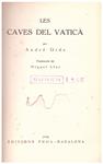 LES CAVES DEL VATICÀ | 9999900198157 | Gide, André | Llibres de Companyia - Libros de segunda mano Barcelona