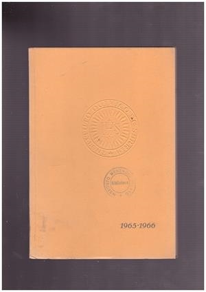 BOLETÍN ACADÉMICO DEL INSTITUTO QUÍMICO DE SARRIÀ 1965-1966. | 9999900013870 | Libros antiguos y de segunda mano con historia