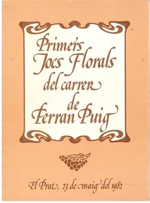 PRIMERS JOCS FLORALS DEL CARRER DE FERRAN PUIG | 9999900015270 | Libros antiguos y de segunda mano con historia