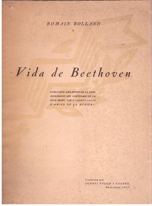 VIDA DE BEETHOVEN | 9999900015720 | Rolland, Romain. | Libros antiguos y de segunda mano con historia