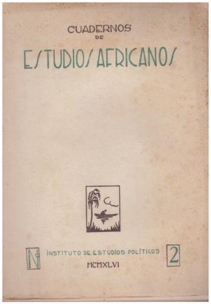 CUADERNOS DE ESTUDIOS AFRICANOS | 9999900077056 | Libros antiguos y de segunda mano con historia