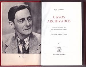 CASOS ARCHIVADOS. | 9999900098952 | Wickers, Roy. | Libros antiguos y de segunda mano con historia