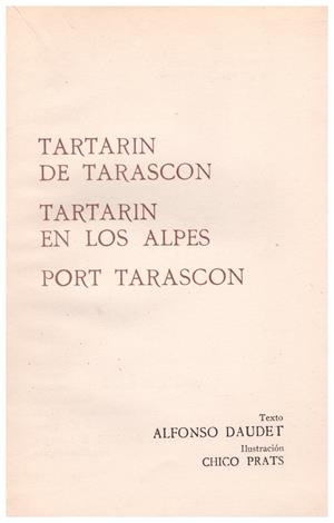 TARTARIN DE TARASCON | 9999900101287 | Daudet, Alfonso | Libros antiguos y de segunda mano con historia