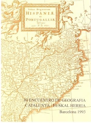 III ENCUENTRO DE GEOGRAFIA CATALUNYA-EUSKAL HERRIA. Barcelona, 22-26 de marzo de 1993 | 9999900101959 | Varios. | Libros antiguos y de segunda mano con historia