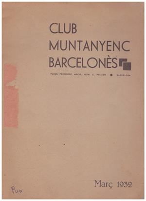 CLUB MUNTANYENC BARCELONÈS | 9999900109474 | Libros antiguos y de segunda mano con historia