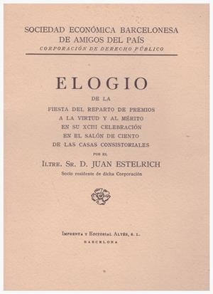 ELOGIO | 9999900129380 | Estelrich, Juan | Libros antiguos y de segunda mano con historia