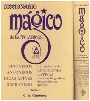DICCIONARIO MÁGICO DE LAS PALABRAS (2 TOMOS) | 9999900136012 | Giménez, Carlos Argentino | Libros antiguos y de segunda mano con historia