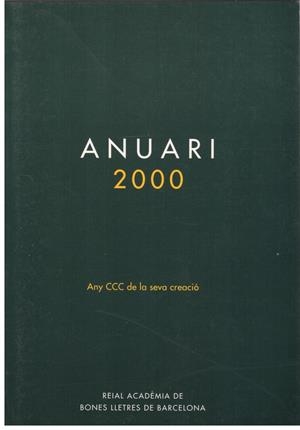 ANUARI 2000 | 9999900023497 | Libros antiguos y de segunda mano con historia