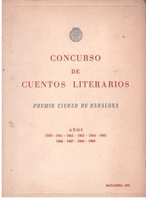 CONCURSO DE CUENTOS LITERARIOS | 9999900023749 | Libros antiguos y de segunda mano con historia
