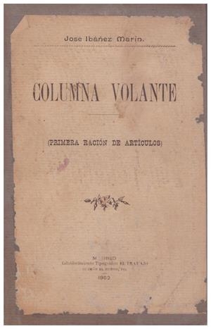 COLUMNA VOLANTE | 9999900055450 | Ibáñez Marin, Jose | Libros antiguos y de segunda mano con historia