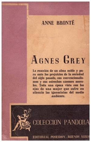 AGNES GREY | 9999900049251 | Brontë, Anne | Libros antiguos y de segunda mano con historia