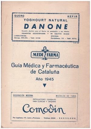 GUIA MEDICA Y FARMACEUTICA DE CATALUÑA, 1945 | 9999900040128 | Libros antiguos y de segunda mano con historia