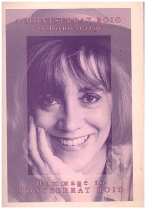 A MONTSERRAT ROIG, EN HOMENATGE | 9999900029512 | Varios (Castellet, J.M , Dexeus, S...) | Libros antiguos y de segunda mano con historia