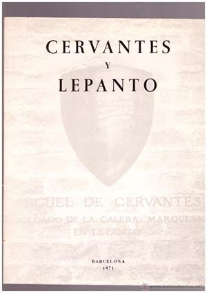 CERVANTES Y LEPANTO | 9999900090819 | Blecua, José Manuel y Alberto. | Libros antiguos y de segunda mano con historia