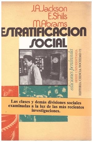 ESTRATIFICACIÓN SOCIAL | 9999900111910 | Jackson, J. A., E. Shild, M. Abrams y Otros | Libros antiguos y de segunda mano con historia