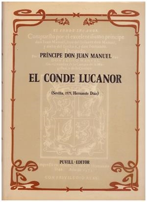 EL CONDE LUCANOR | 9999900010695 | Manuel, Juan | Libros antiguos y de segunda mano con historia
