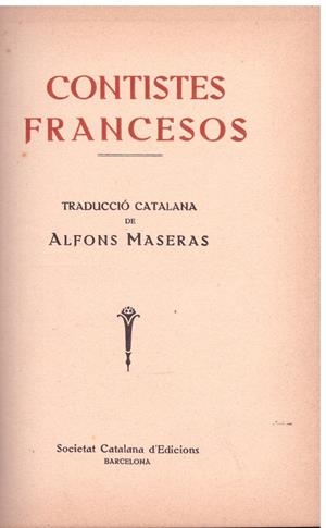CONTISTES FRANCESOS | 9999900023473 | Libros antiguos y de segunda mano con historia