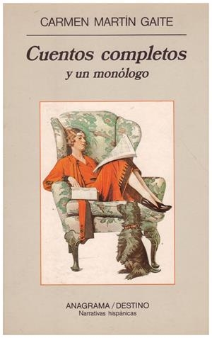 CUENTOS COMPLETOS. y un monólogo | 9999900099386 | Martín Gaite, Carmen | Libros antiguos y de segunda mano con historia