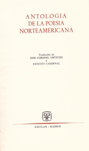ANTOLOGIA DE LA POESIA NORTEAMERICANA | 9999900167290 | Libros antiguos y de segunda mano con historia