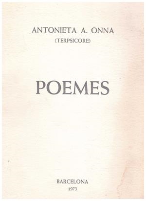 POEMES | 9999900042177 | Onna, Antonieta A | Libros antiguos y de segunda mano con historia