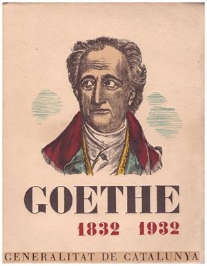 GOETHE. 1832 - 1982. Antologia que la Generalitat dedica a les Escoles de Catalunya | 9999900083842 | Libros antiguos y de segunda mano con historia