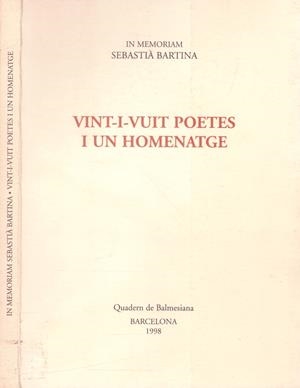 VINT-I.VUIT POETES I UN HOMENATGE | 9999900126167 | Varios Autores | Libros antiguos y de segunda mano con historia