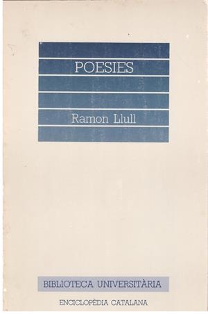 POESIES | 9999900153446 | Llull, Ramon. | Libros antiguos y de segunda mano con historia