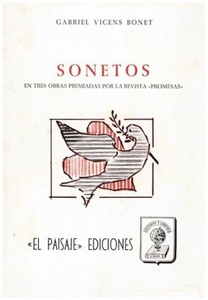 SONETOS. En Tres Obras Premiadas Por La Revista "Promesas" | 9999900018844 | Vicens Bonet, Gabriel | Libros antiguos y de segunda mano con historia