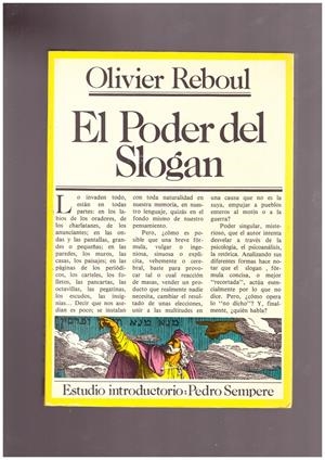 EL PODER DEL SLOGAN | 9999900167535 | Libros antiguos y de segunda mano con historia