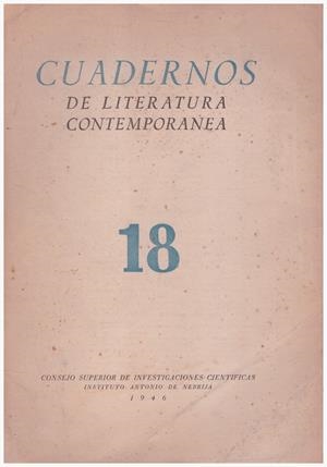 CUADERNOS DE LITERATURA CONTEMPORANEA 18 | 9999900168075 | AMBIA, ISABEL DE - MARIA ANTONIA SANZ Y OTROS | Libros antiguos y de segunda mano con historia