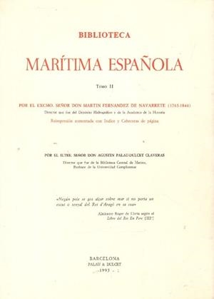 BIBLIOTECA MARITIMA ESPAÑOLA. 2 Tomos | 9999900172560 | FERNANDEZ DE NAVARRETE, MARTIN | Libros antiguos y de segunda mano con historia