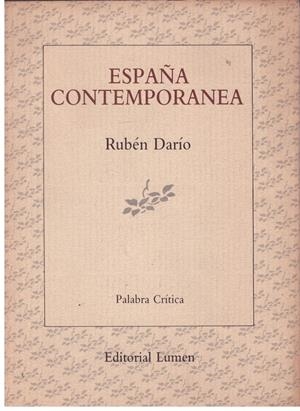 ESPAÑA CONTEMPORANEA | 9999900172959 | DARIO, RUBEN | Libros antiguos y de segunda mano con historia