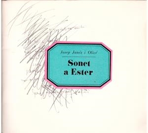 SONET A ESTER | 9999900173680 | Janés i Olivé, Josep | Libros antiguos y de segunda mano con historia
