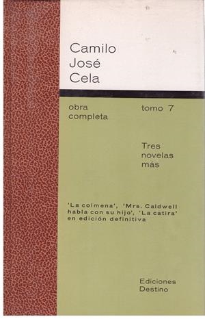 OBRA COMPLETA DE CAMILO JOSE CELA (TOMO 7) | 9999900177107 | CELA, CAMILO JOSE | Libros antiguos y de segunda mano con historia