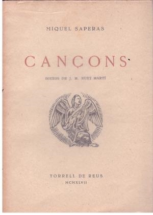 CANÇONS | 9999900180176 | SAPERAS, MIQUEL | Libros antiguos y de segunda mano con historia