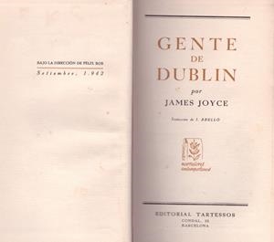 GENTE DE DUBLIN | 9999900180220 | JOYCE, JAMES | Libros antiguos y de segunda mano con historia