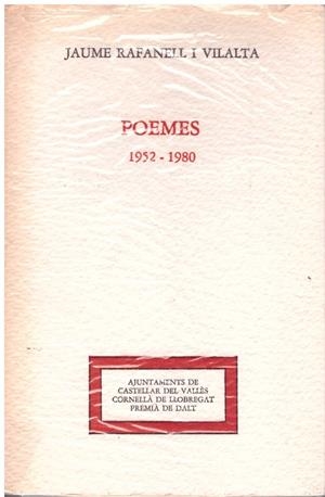 POEMES 1952-1980 | 9999900182712 | Rafanell i Vilalta, Jaume | Libros antiguos y de segunda mano con historia