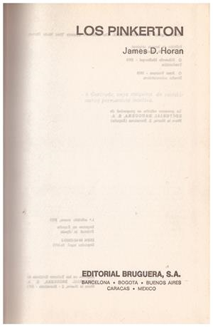 LOS PINKERTON | 9999900185379 | Horan, James D. | Libros antiguos y de segunda mano con historia