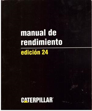 MANUAL DE RENDIMIENTO | 9999900185713 | CATERPILLAR | Libros antiguos y de segunda mano con historia
